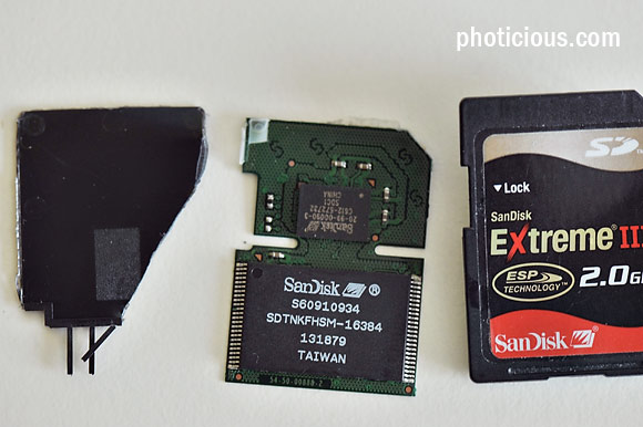 What's inside a SD memory card?